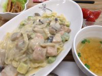 290224⑳アボガド&鮭クリームパスタ