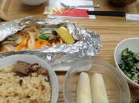 290922⑳松茸ご飯&鮭ホイル焼き