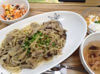 291006⑳きのこと塩昆布のクリームパスタ
