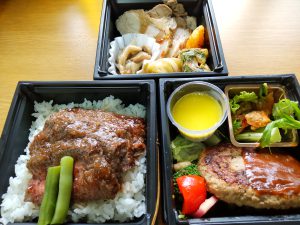 選択食の肉のお弁当